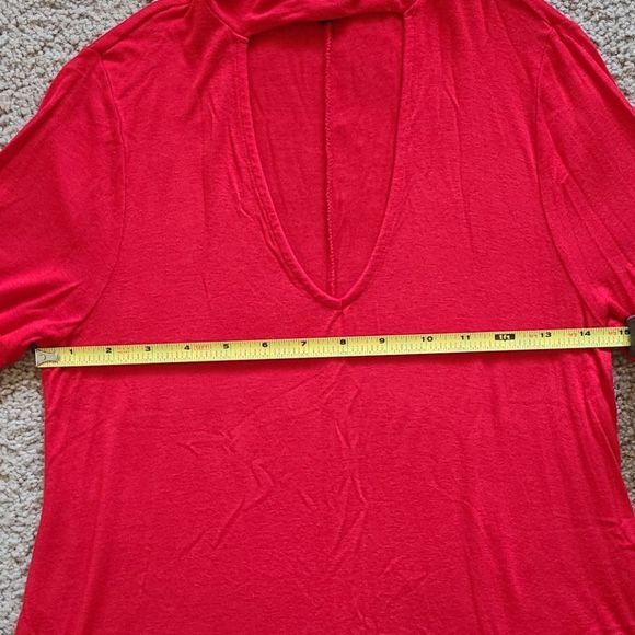 EXPRESS long sleeve keyhole skater‎ dress - Picture 6 of 7